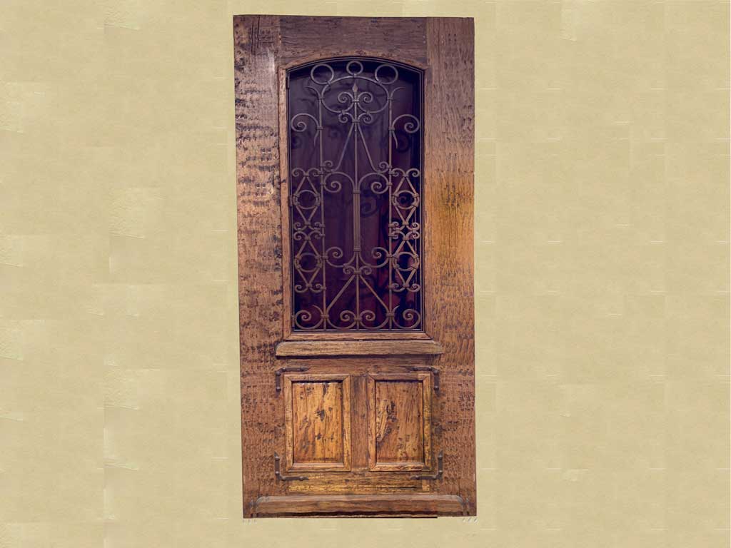 Mesquite and Metal Door